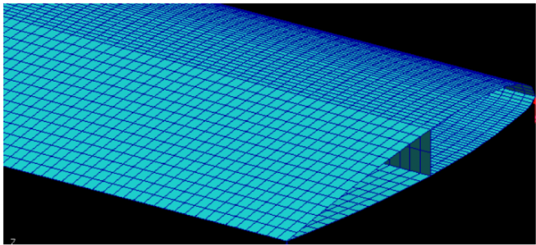 Patran model of composite blade designed using VABS | AnalySwift
